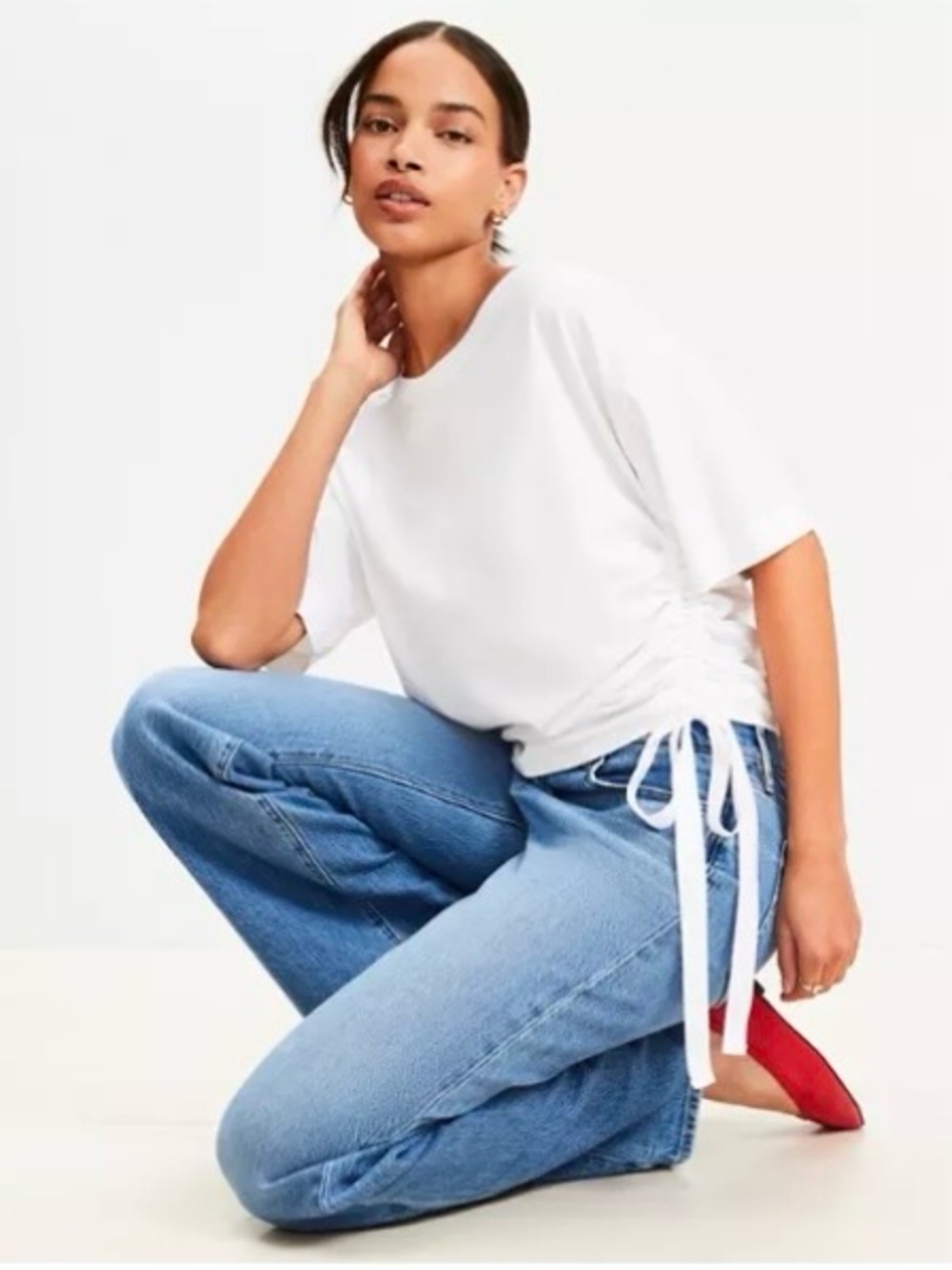 LOFT Side-Tie Modern Tee